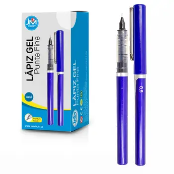 BoligrafoGelAzul0.7PuntaMetalJmi