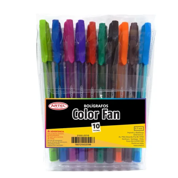 BoligrafosArtelColor10un