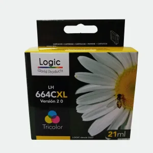 CARTRIDGE LOGIC HP-664XL VERSION 2.0 COLOR 21ml - Imagen 1