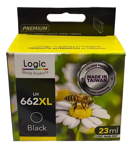 CartridgeLogicHP-662xl23ml.NegroTaiwan