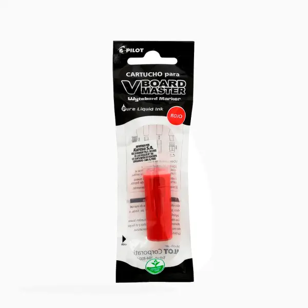 CartuchoPilotTintaPizarraVBoardMasterRojo