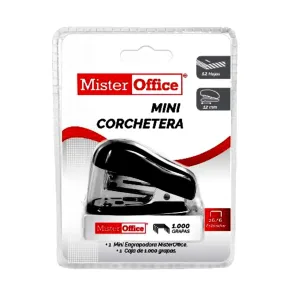 CORCHETERA MISTER OFFICE MINI NEGRA - Imagen 1