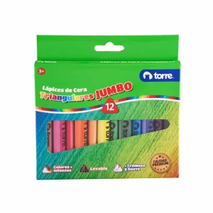 CRAYONES TORRE CERA JUMBO TRI. 12COL. - Imagen 1