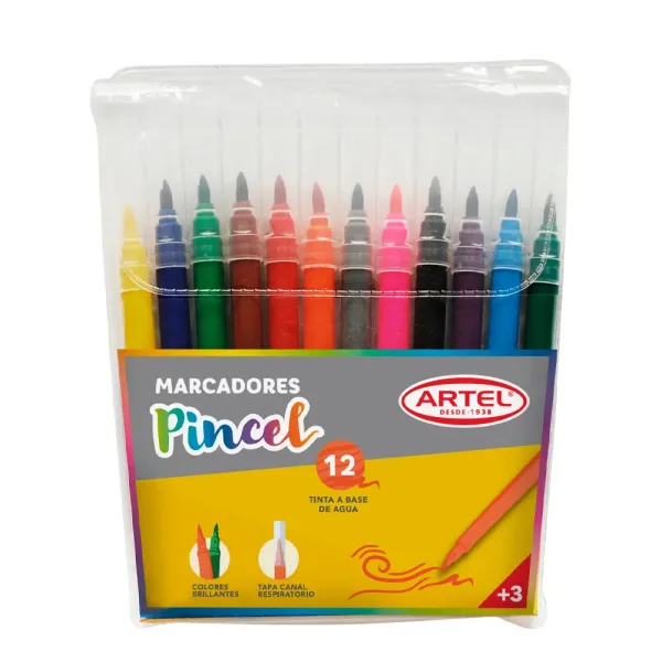 EstucheArtel12MarcadoresPuntaPincel
