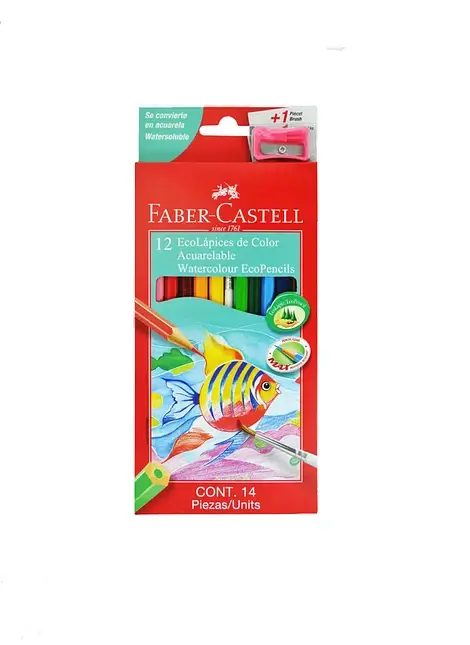 LapizColorFaberAcuarelables 12+sacap