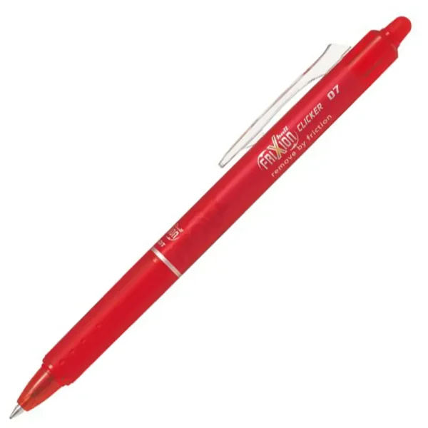LapizPilotFrixion0.7BallClickerRojo