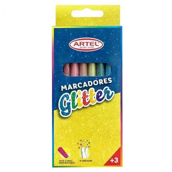 MarcadoresArtelGlitter8un