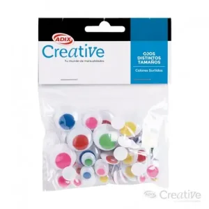 OJOS MOVIBLES DE COLORES ADIX CREATIVE 75un. - Imagen 1