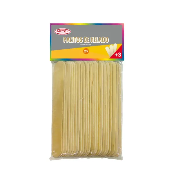 PalosDeHeladoArtelGrandes25PcsNATURAL