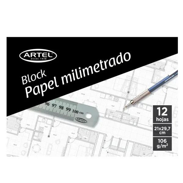 PapelMilimetradoArtelEstuche12hj