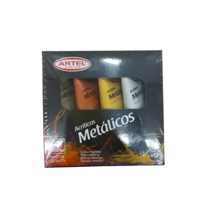 PINTURA ACRILICA METALICA 4COL.22ml - Imagen 1