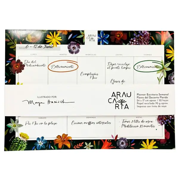 PlanificadorSemanalAraucariaFlores24x17cm