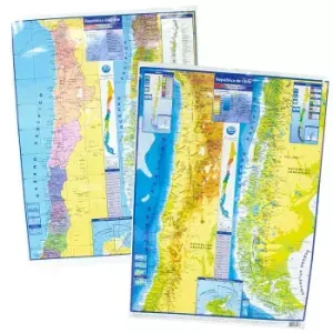 PLANISFERIO FISICO POLITICO 50x70cm. JMA - Imagen 1