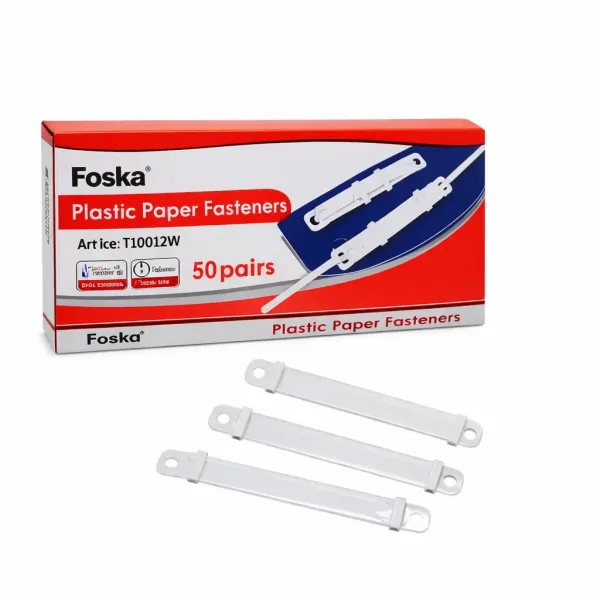 accoClipFoskaPlasticoBlanco50un