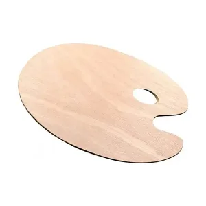 PALETA PARA PINTAR DE MADERA 31x21cm. - Imagen 1