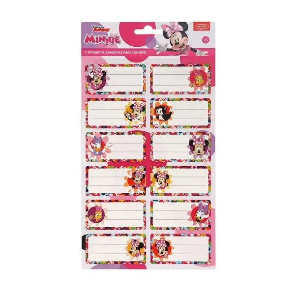 Set12EtiquetasArtel35x70mmMinnie