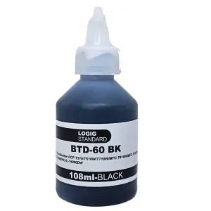 TINTA LOGIC BROTHER 108ml. BTD60 BLACK - Imagen 1