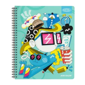 CUADERNO UNIVERSITARIO ILUSTRADORES CHILENOS 100hj 7mm ARTEL - Imagen 5